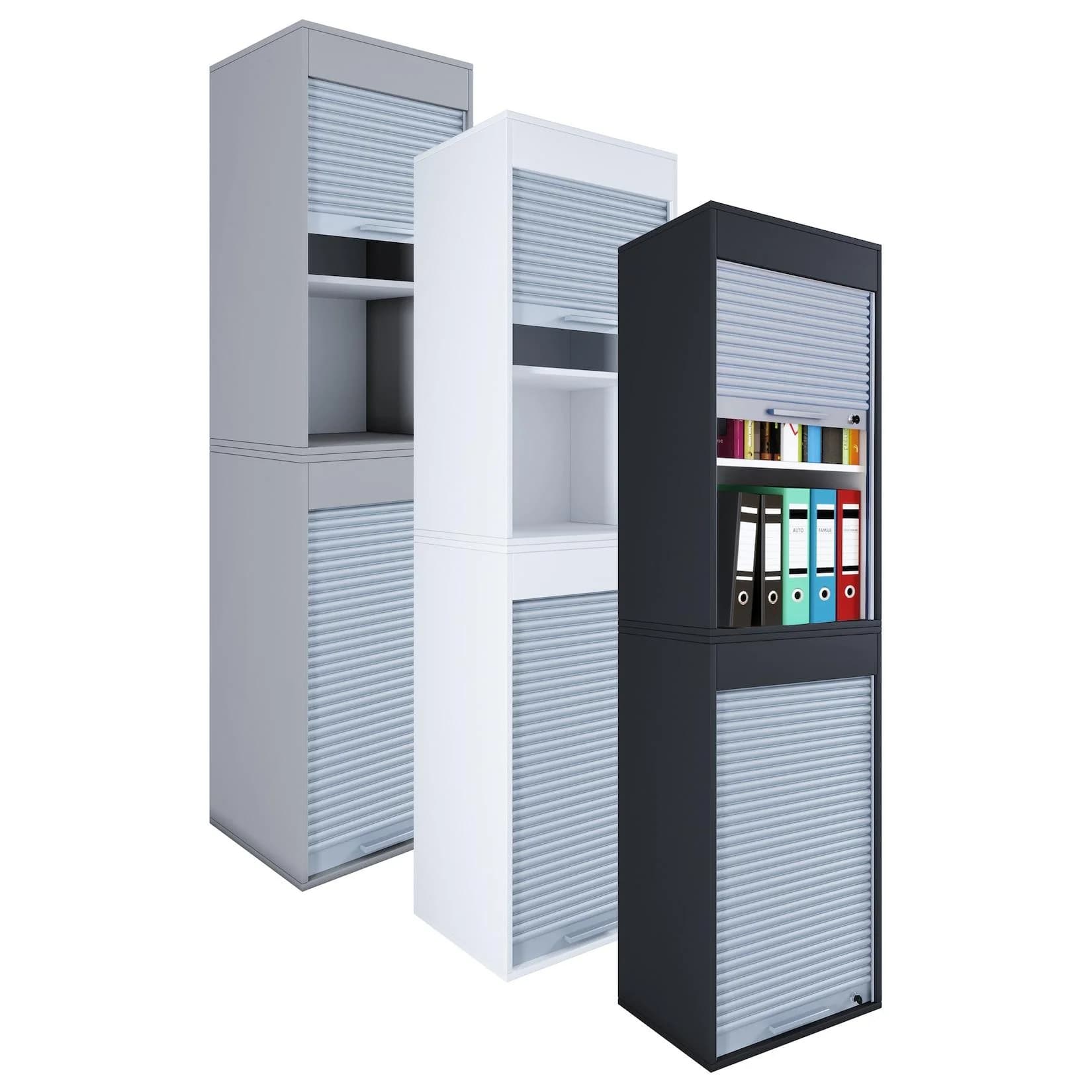VCM Büroschrank Aktenschrank mit Rollladen Aktos XL - Bild 2