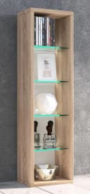VCM Standregal Rasato L Braun Sonoma-Eiche CD DVD Aufbewahrung Bild 3