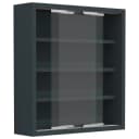 VCM Hängevitrine Agisa S Anthrazit mit Glas-Schiebetüren Bild 5