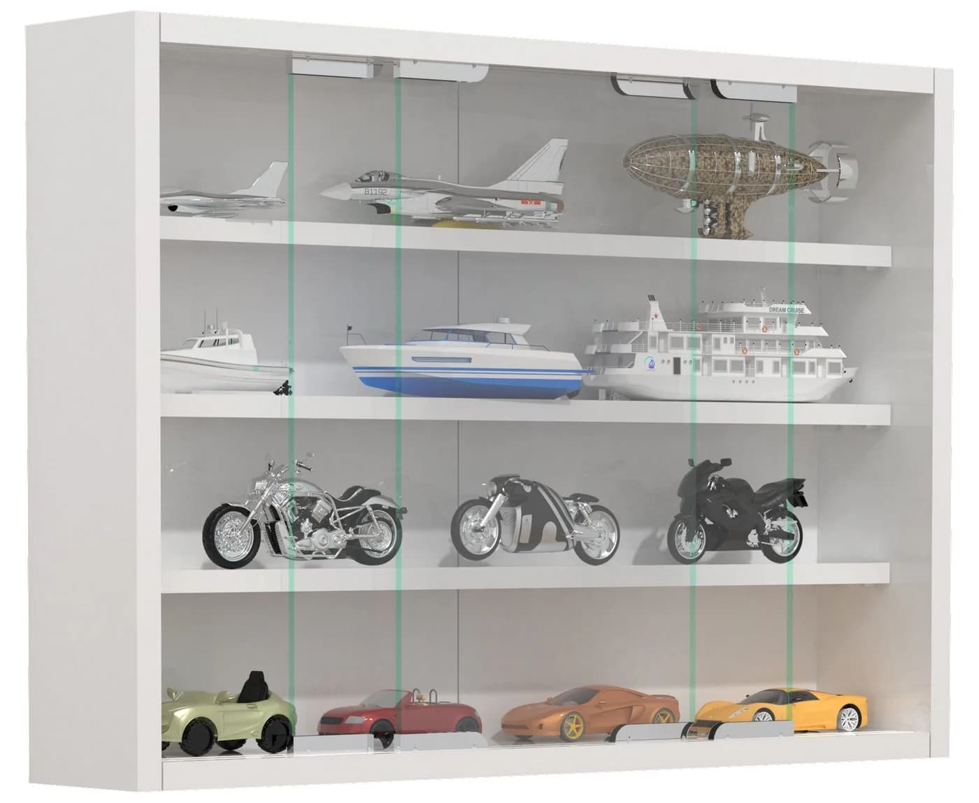 VCM Hängevitrine Agisa M Wandvitrine Weiß - Bild 3