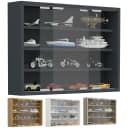 VCM Hängevitrine Agisa M Anthrazit Glas Schiebetüren Wandvitrine Bild 1