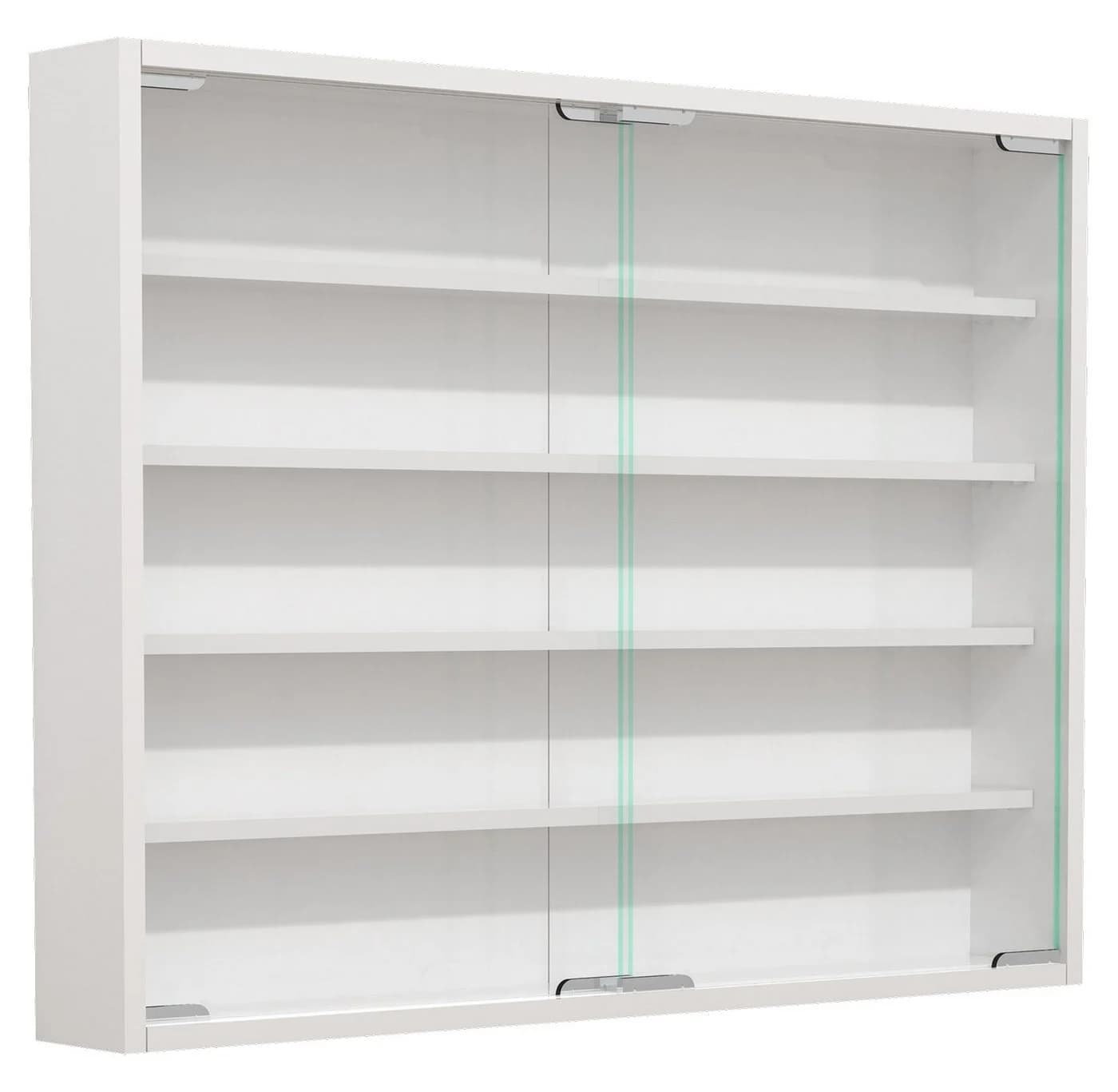 VCM Wandvitrine Agisa L Weiß mit Glas - Bild 2