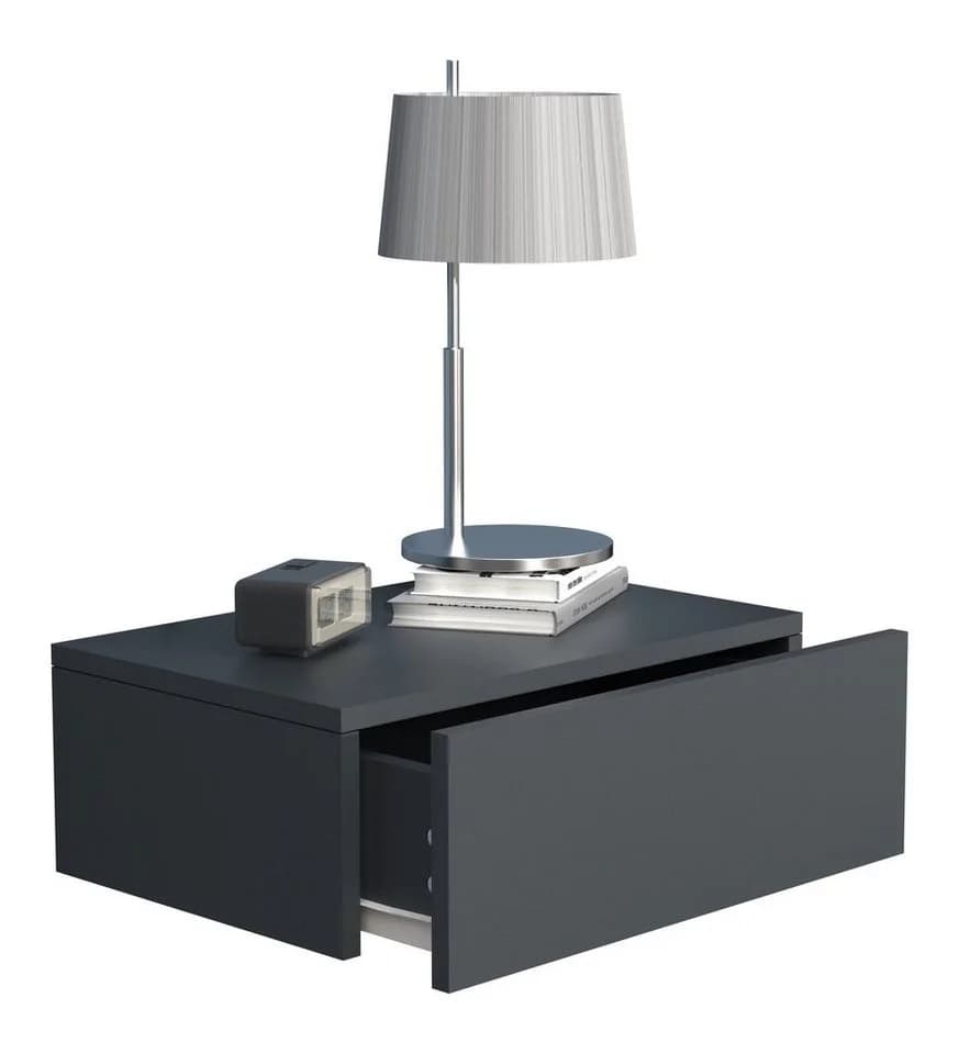VCM Nachttisch Usal M45 Wandboard Anthrazit Holzwerkstoff - Bild 2