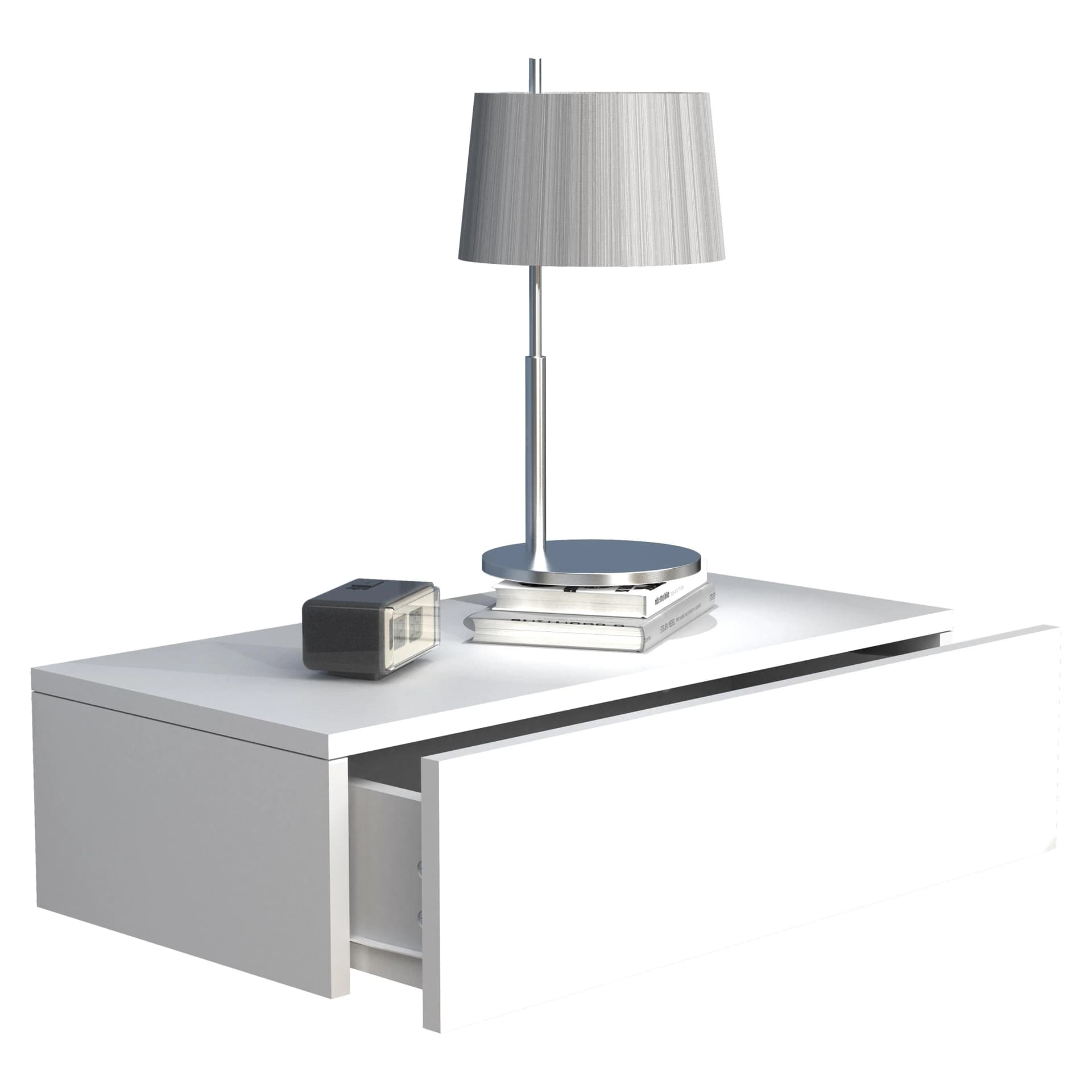 VCM Nachtschrank Usal M 60 cm Wandboard mit Schublade - Bild 2