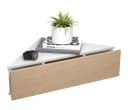 VCM Nachttisch Usal S Wandschublade Weiß/Braun Modern Bild 2