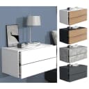 Mid.you Nachtschrank Weiß Holzwerkstoff 2 Schubladen Bild 1