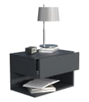 VCM Nachttisch Wandschublade Usal XL Anthrazit Wandboard Bild 2