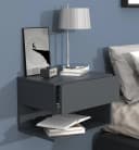 VCM Nachttisch Wandschublade Usal XL Anthrazit Wandboard Bild 4