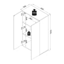 VCM Holz Kommode Sideboard Dalosa 3 mit Push-to-Open Bild 1