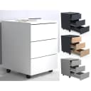 VCM Rollcontainer Dalosa 70 cm Weiß mit Schubladen Bild 1