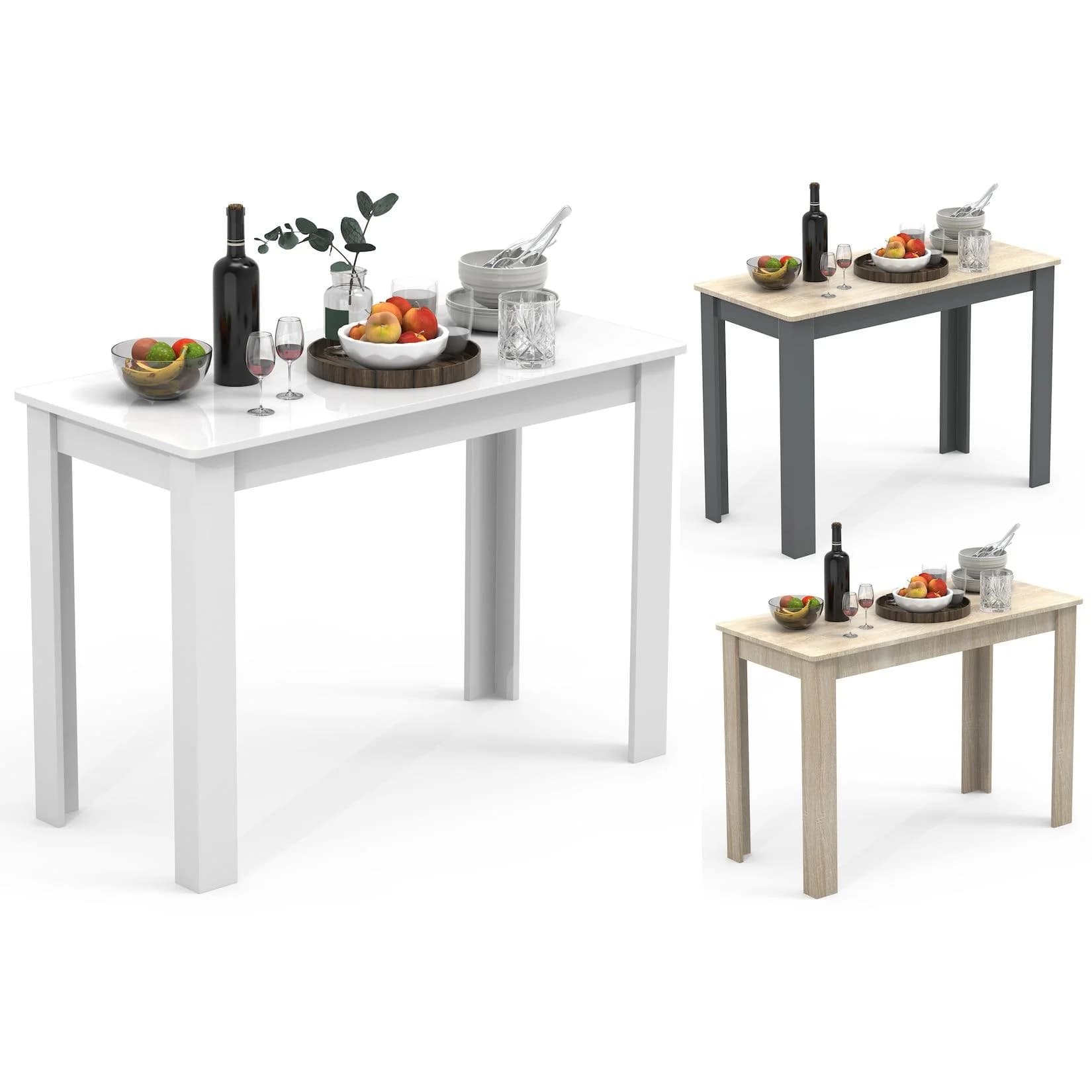 VCM Esstisch Esal 110 Anthrazit Honig-Eiche Holz
