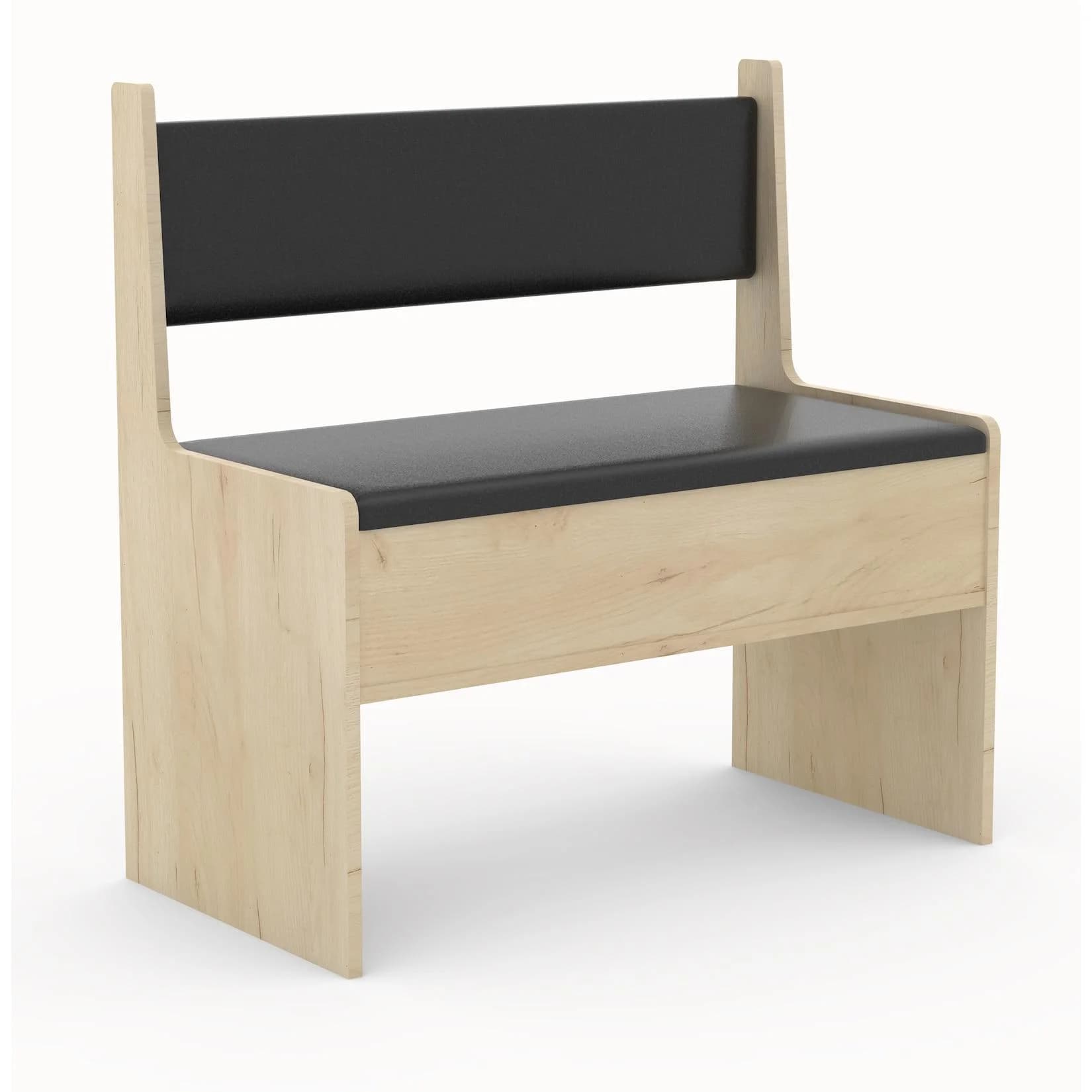VCM Holz Eckbank Esal mit Stauraum Anthrazit/Honig-Eiche