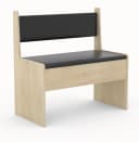 VCM Holz Eckbank Esal mit Stauraum Anthrazit/Honig-Eiche Bild 2