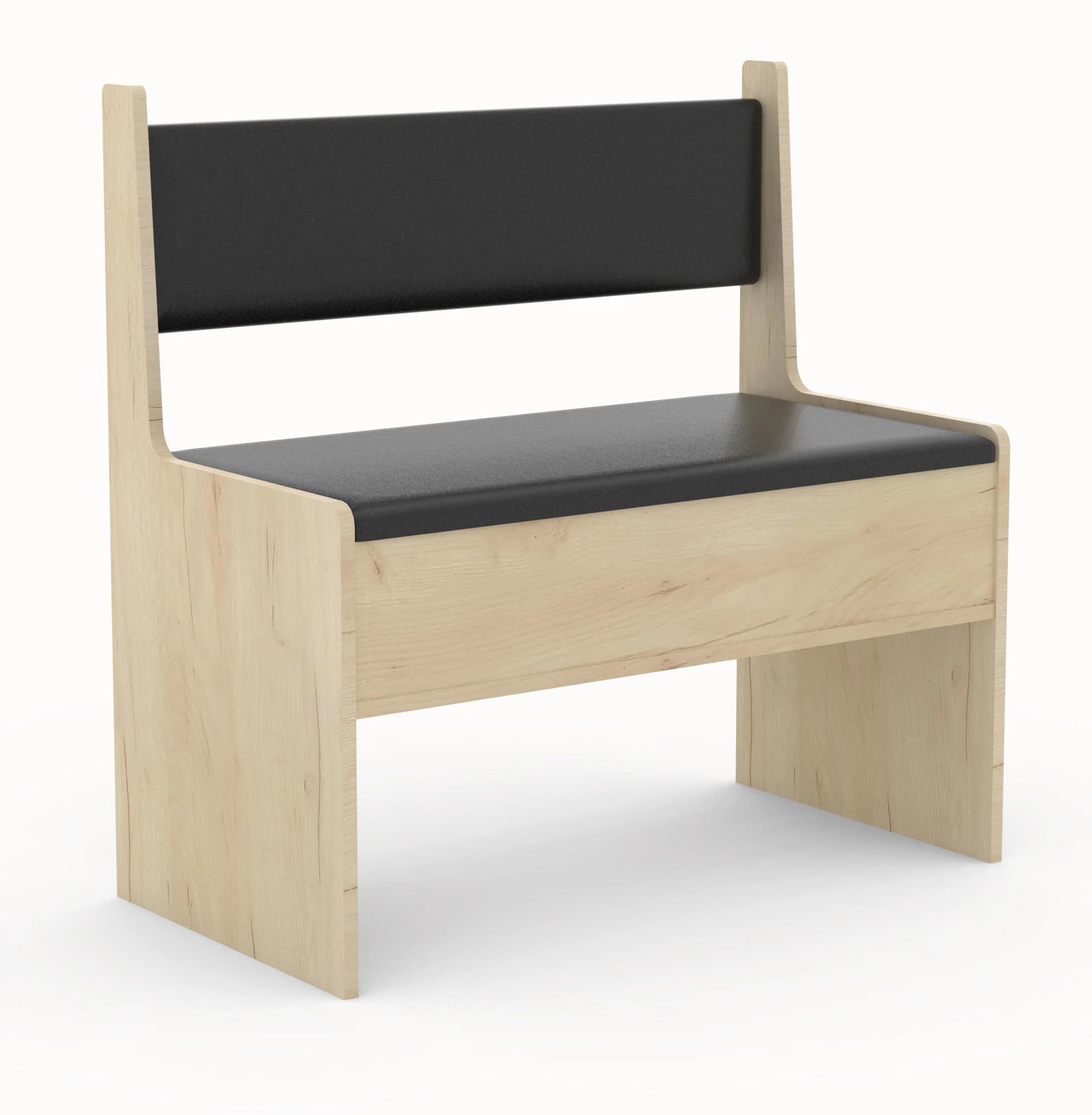 VCM Holz Eckbank Esal mit Stauraum Anthrazit/Honig-Eiche - Bild 2