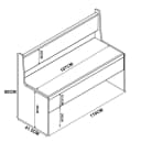 VCM Essgruppe Holz Eckbank Sitzbank Bank Truhe Esal Breite 110cm Bild 4
