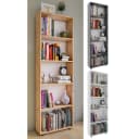 VCM Standregal Bulas 5 Fächer Anthrazit Holzregal Büro Bild 1