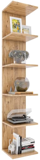 VCM Wandregal Lazas Braun Honig-Eiche Modernes Design Bild 2