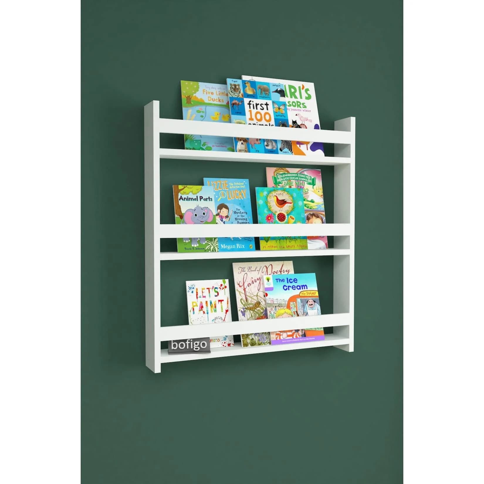 VCM Wandregal Kidos Kinderregal Bücherregal Wandboard Braun