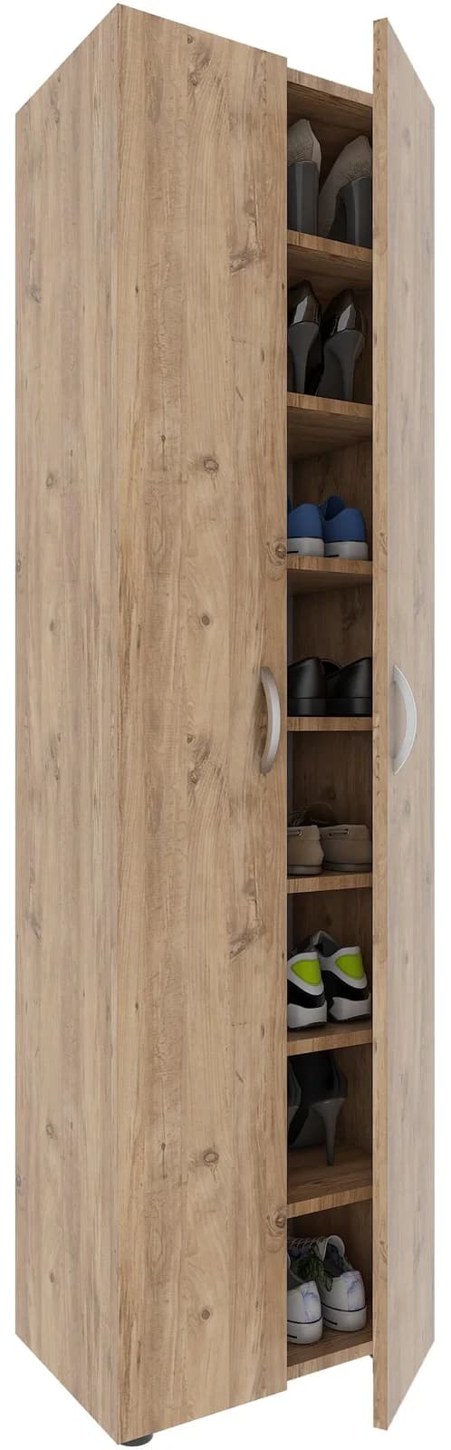 VCM Schuhschrank Ulas 8 XXL Honig-Eiche 8 Fächer - Bild 2