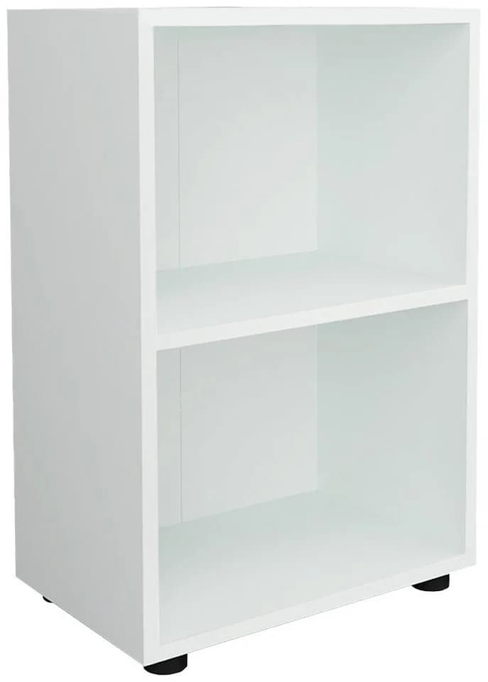 VCM Holzregal Ulas 2f Weiß Büroregal mit 2 Fächern - Bild 2