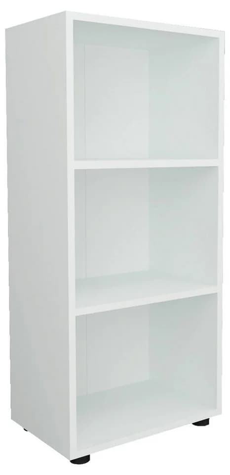 VCM Holzregal Ulas 3f Weiß Büroregal mit 3 Fächern - Bild 2