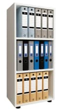VCM Holzregal Ulas 3f Weiß Büroregal mit 3 Fächern Bild 3