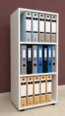 VCM Holzregal Ulas 3f Weiß Büroregal mit 3 Fächern Bild 4