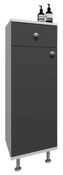 VCM Badschrank Nilosi Midischrank Schwarz/Weiß Anthrazit Bild 2
