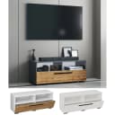 VCM TV-Lowboard Arila XL Holz Fernsehschrank Anthrazit Honig-Eiche Bild 1