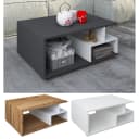 VCM Couchtisch Sulas Weiß Honig-Eiche Modern Bild 1