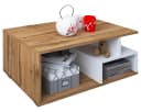 VCM Couchtisch Sulas Weiß Honig-Eiche Modern Bild 2