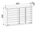 VCM Wandvitrine Mandosa XL Weiß Glas ESG-Sicherheitsglas Bild 5
