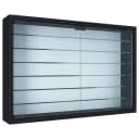 VCM Wandvitrine Mandosa XL Schwarz Glas 6 Fächer Bild 2
