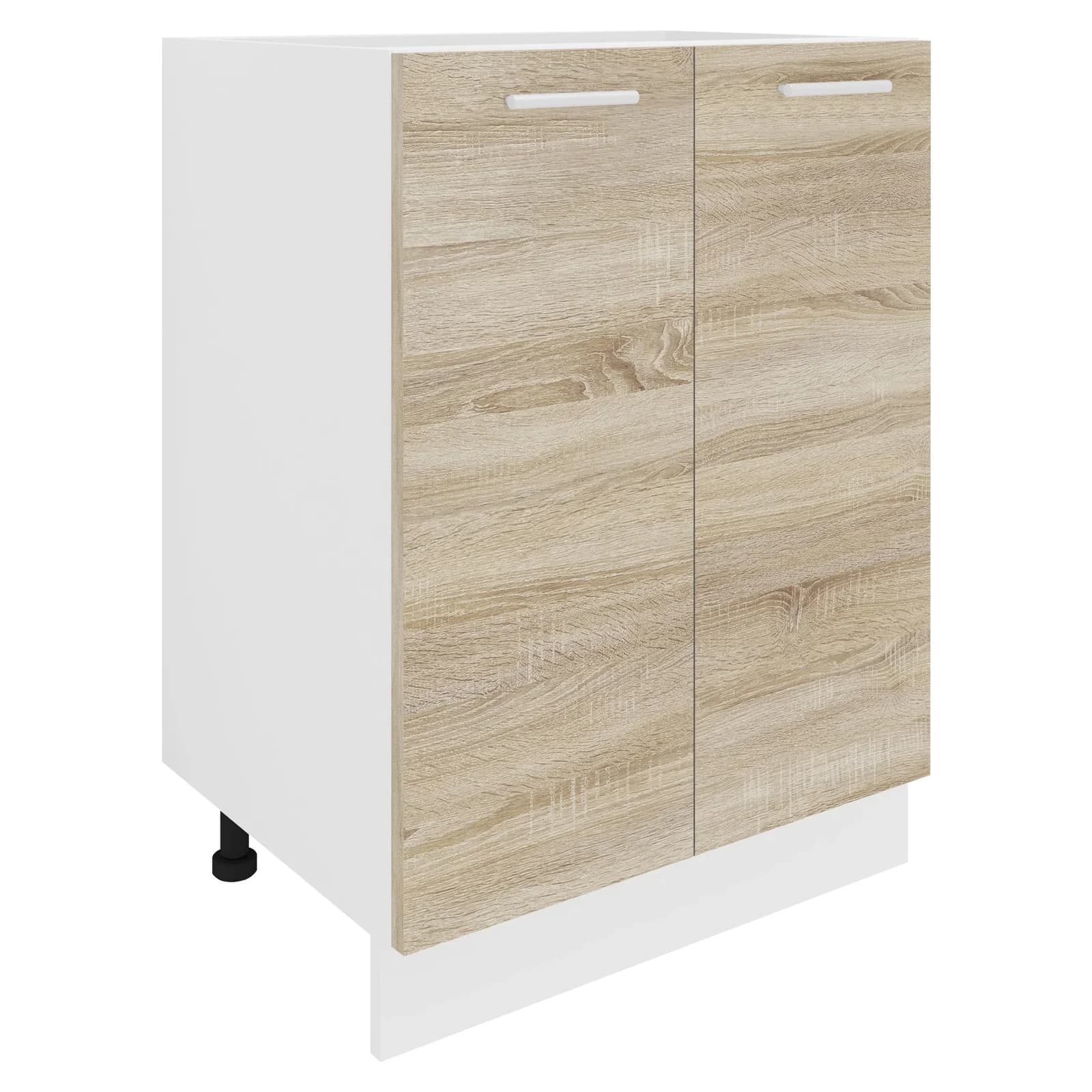 VCM Küchenschrank Esilo Unterschrank 60cm Weiß Braun - Bild 4