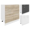VCM Küchenschrank Esilo Unterschrank mit Schublade Weiß/Sonoma Bild 1