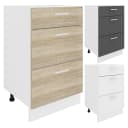 VCM Küchenschrank Unterschrank 50cm Weiß Braun Esilo Bild 1