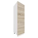 VCM Hochschrank Esilo Küche 60cm Weiß/Braun Holz Bild 1