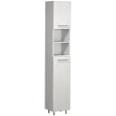 VCM Hochschrank Lisalo Weiß Holz Badmöbel Bild 1