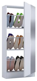 VCM Schuhschrank Fulisa L Spiegel Weiß Holz Bild 2