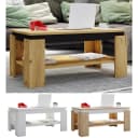 VCM Couchtisch Rolas Holz Schwarz Honig-Eiche Modern Bild 1