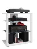 VCM Hifi Möbel Rack Folas Weiß Glasböden Bild 3