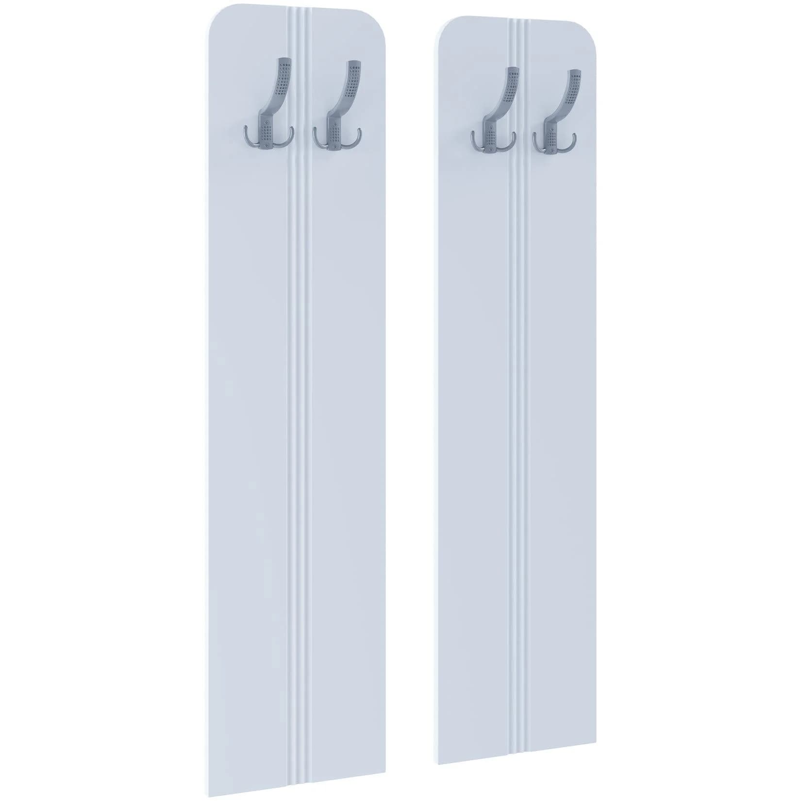 VCM Garderobenschrank Balia Weiß Wandmontage 2 Paneel