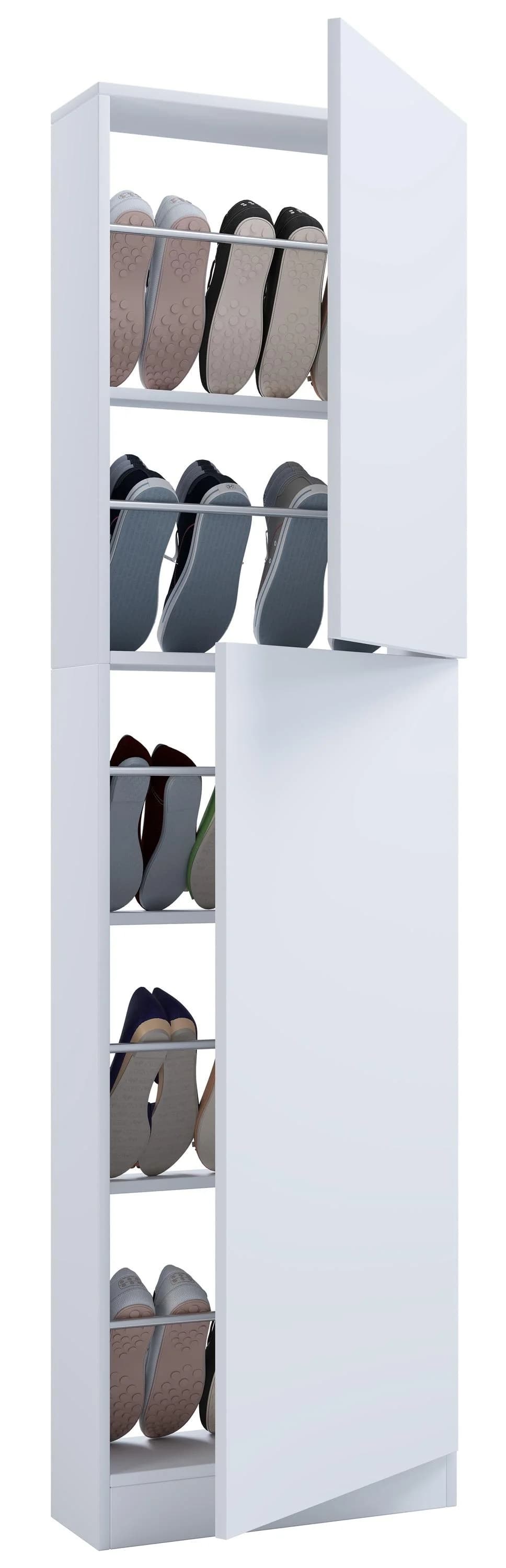 VCM Schuhschrank Fulisa XL Weiß 10 Paar - Bild 3