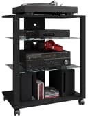 VCM Hifi Möbel Rack Folas mit Glasböden und Rollen Bild 2