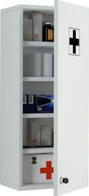 VCM Medizinschrank Medasa L Weiß Abschließbar Bild 3