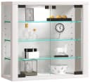 VCM Glasvitrine Vitrosa S Weiß Hängevitrine mit ESG-Glas Bild 2