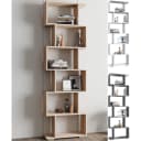 VCM Standregal Palusa L Schwarz Anthrazit S-Design Raumteiler Bild 1