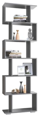 VCM Standregal Palusa L Schwarz Anthrazit S-Design Raumteiler Bild 2