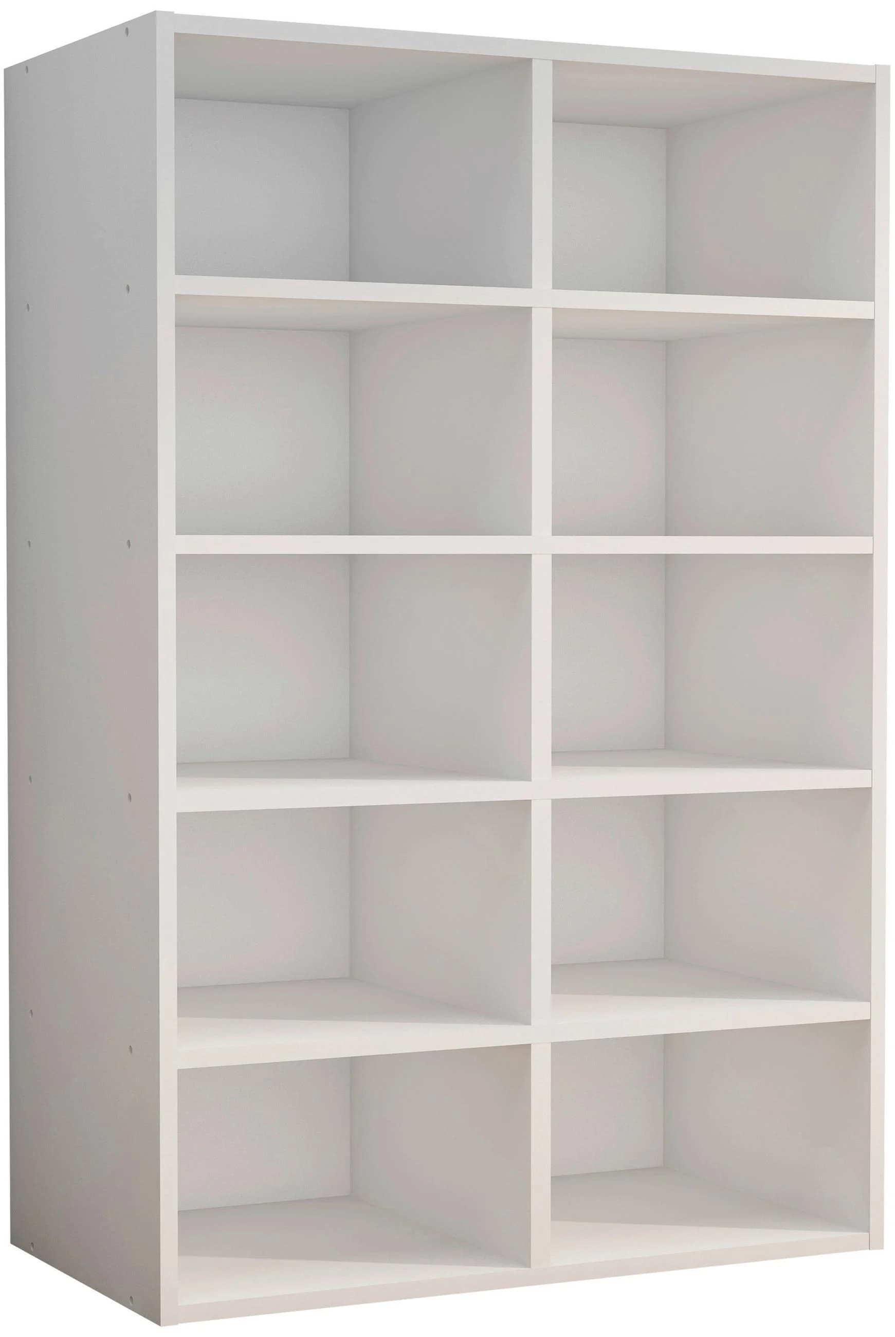 VCM Schuhregal Hinsol M Weiß Holz 10 Fächer - Bild 2