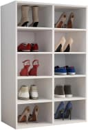 VCM Schuhregal Hinsol M Weiß Holz 10 Fächer Bild 3